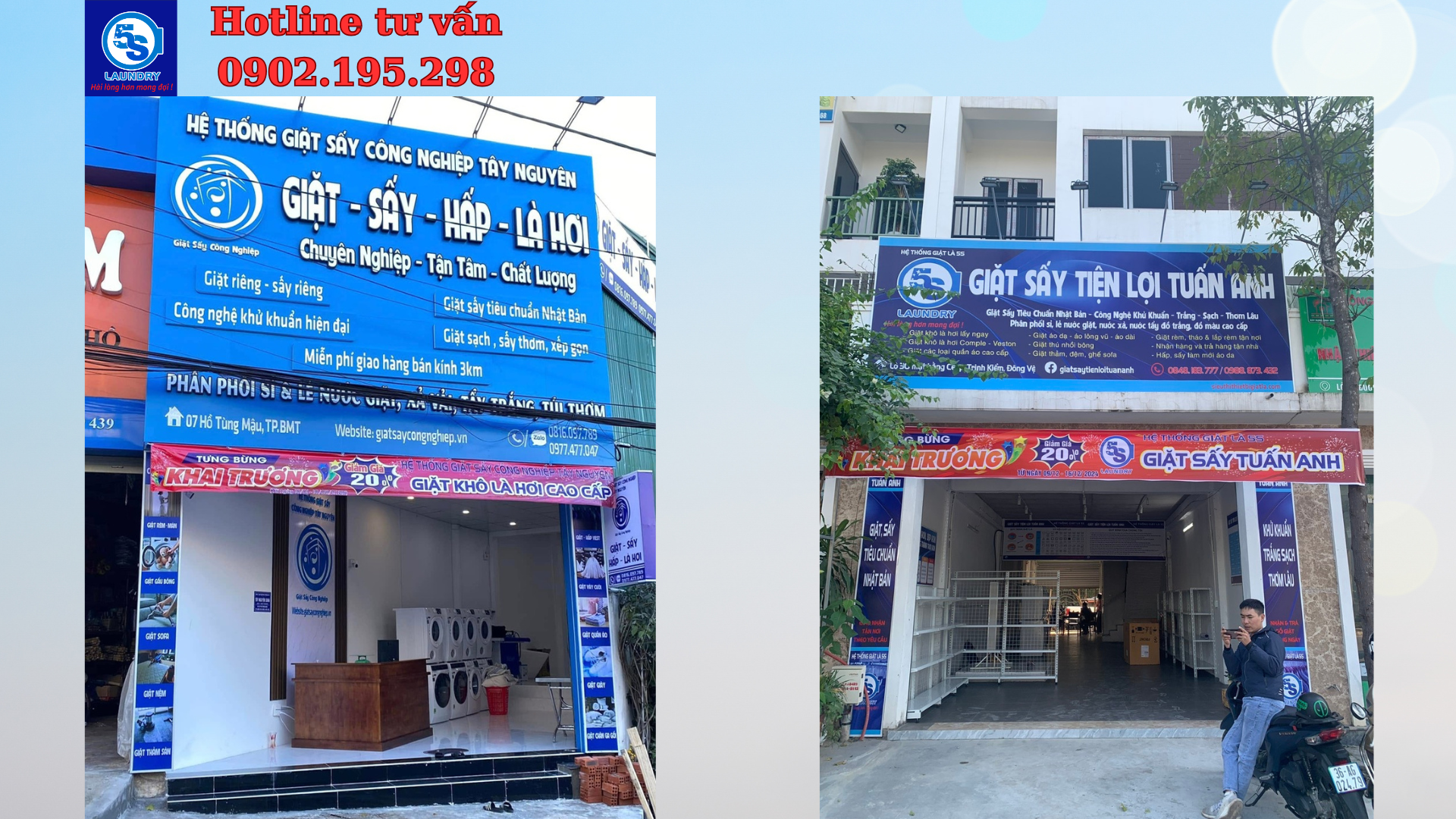 mặt bằng tiệm giặt
